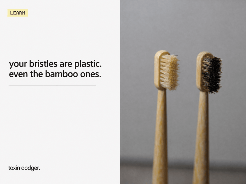 Are toothbrush bristles plastic? - Toxin Dodger