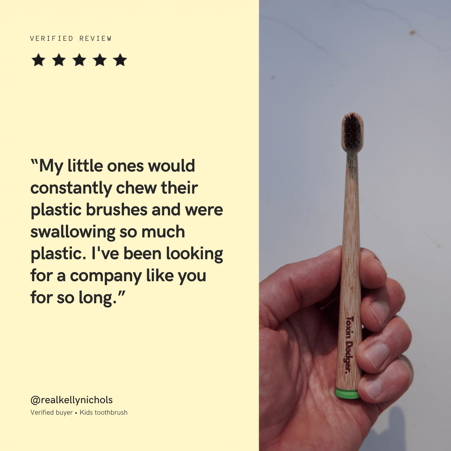 KIDS Natural Bristle Toothbrush (4-pack) - Toxin Dodger