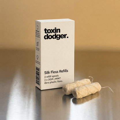 Zero Plastic Silk Dental Floss - Refill (2x Spools) - Toxin Dodger