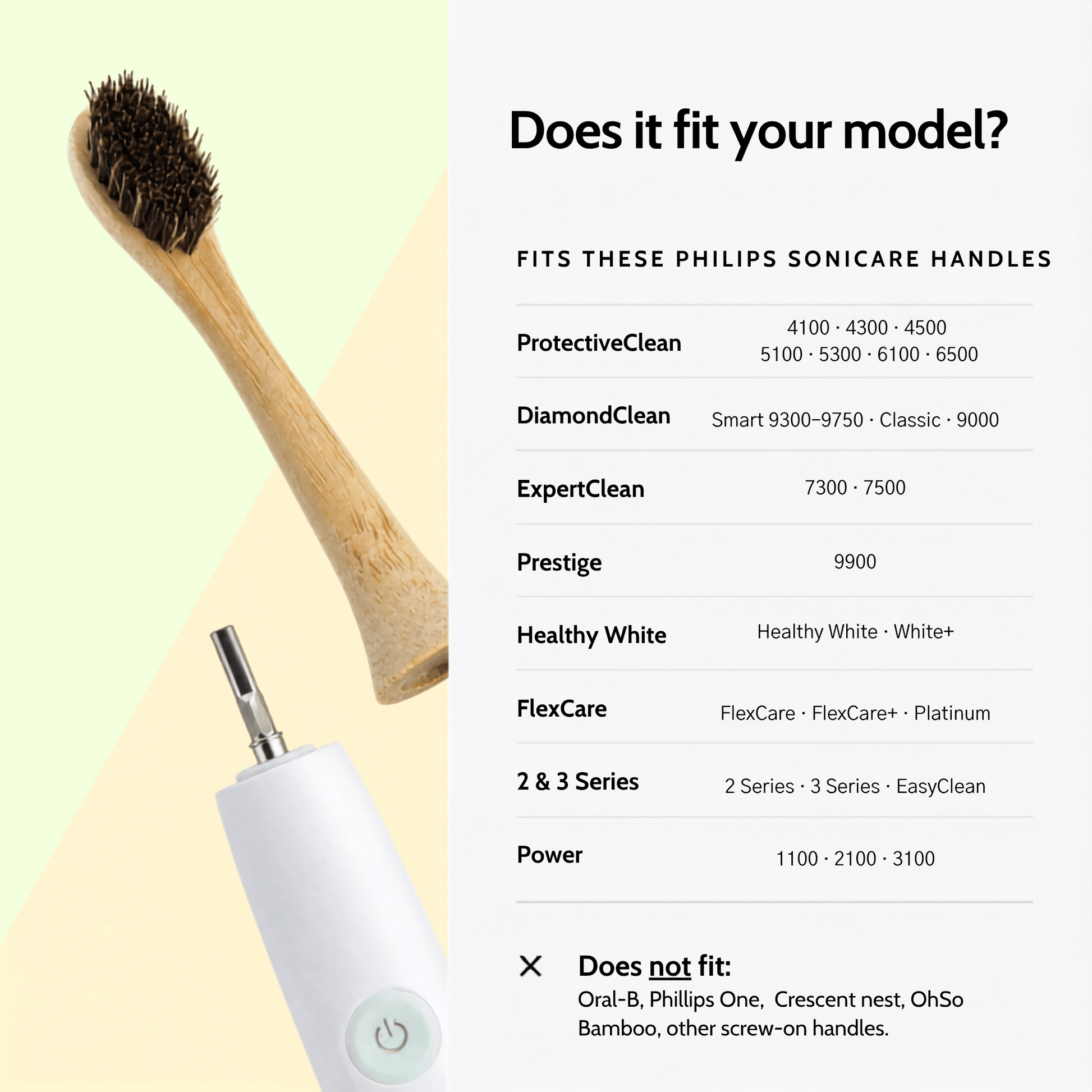 Natural Bristle Electric Toothbrush Heads (Sonicare Compatible) - 4 pack - Toxin Dodger