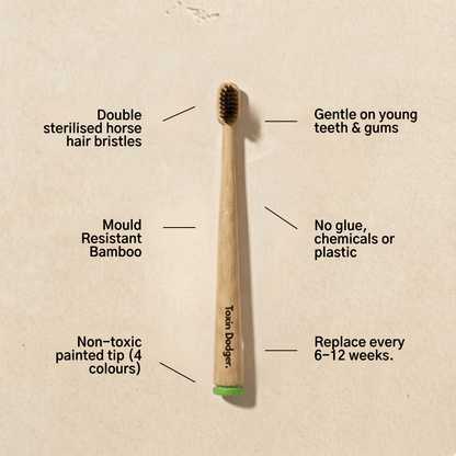 KIDS Natural Bristle Toothbrush (4-pack) - Toxin Dodger