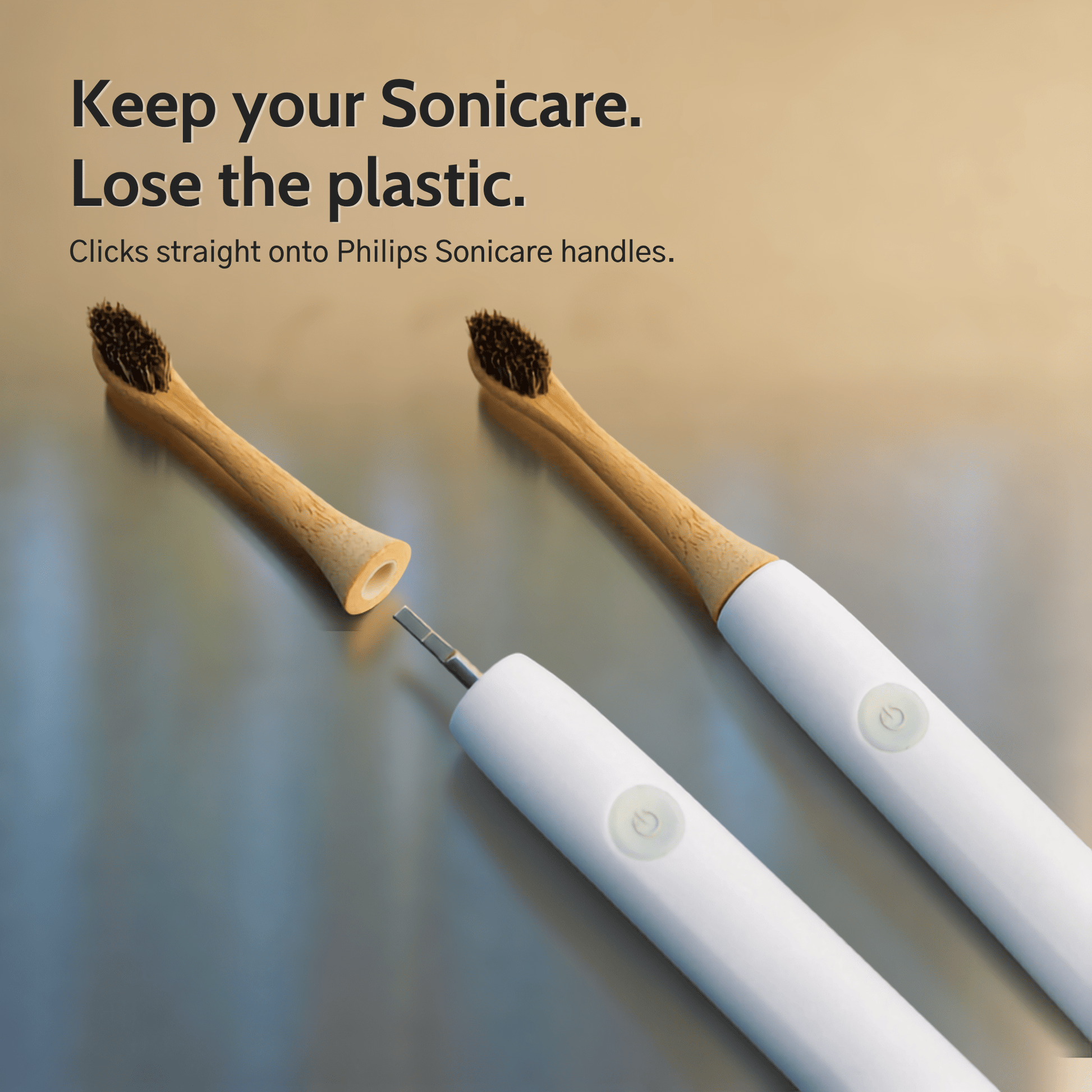 Natural Bristle Electric Toothbrush Heads (Sonicare Compatible) - 4 pack - Toxin Dodger
