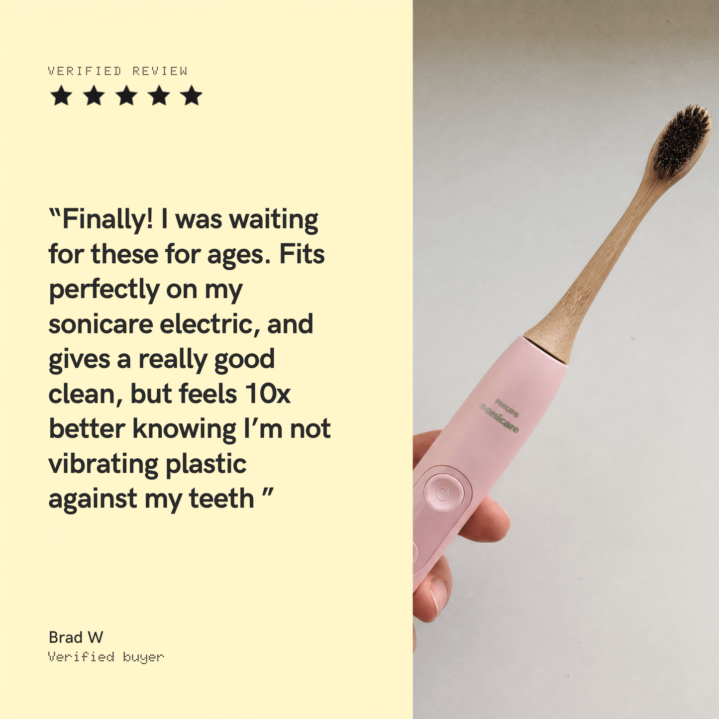 Natural Bristle Electric Toothbrush Heads (Sonicare Compatible) - 4 pack - Toxin Dodger