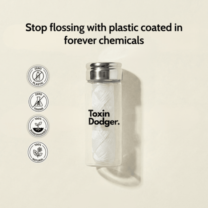 Zero Plastic Silk Dental Floss - Refill (2x Spools) - Toxin Dodger
