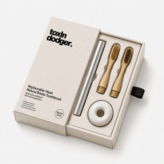 Natural Bristle Toothbrush System (Starter Pack) - Toxin Dodger