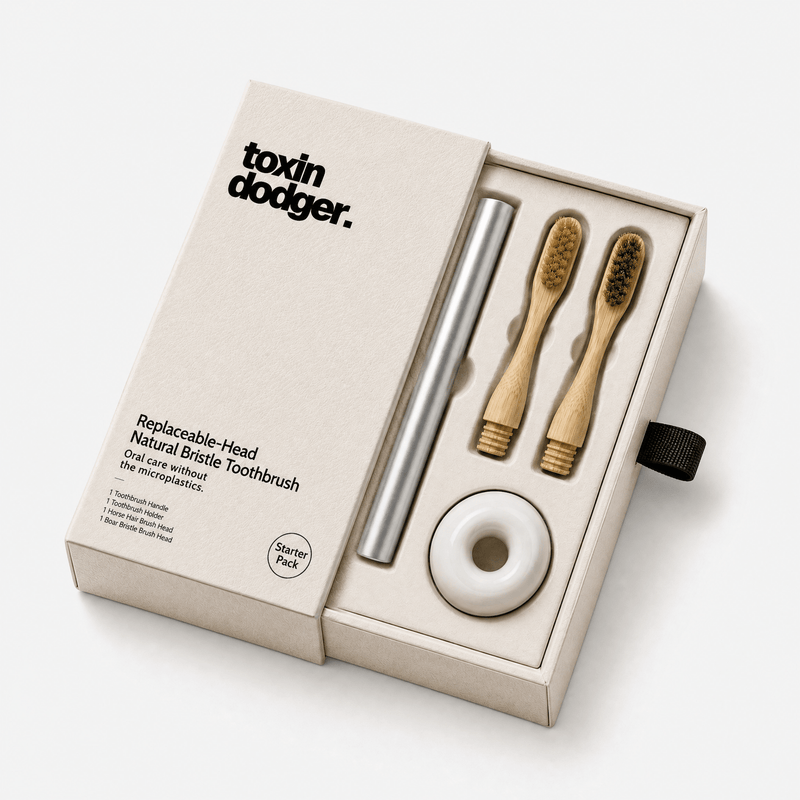 Natural Bristle Toothbrush System (Starter Pack)